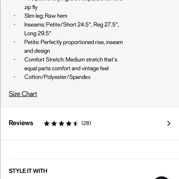 Express Slim jeans with distressed hem. - Picture 2 of 3